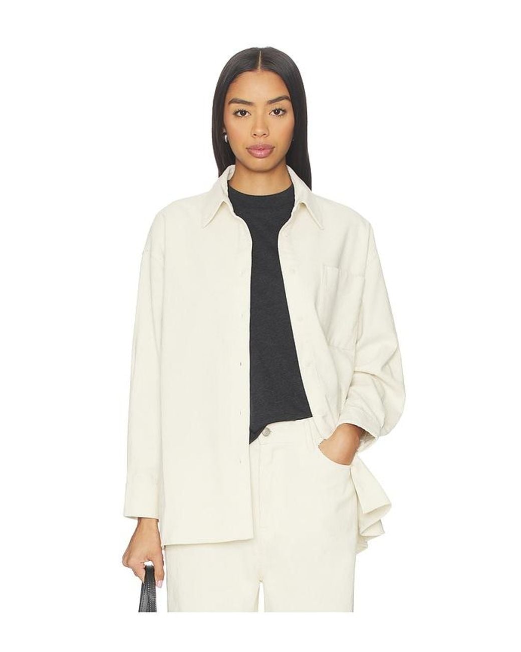 RUE SOPHIE White Roy Cord Shirt