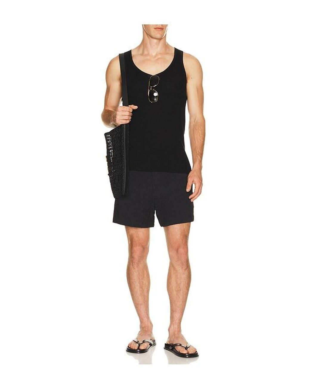 Cult Gaia Black Khai Swim Short for men
