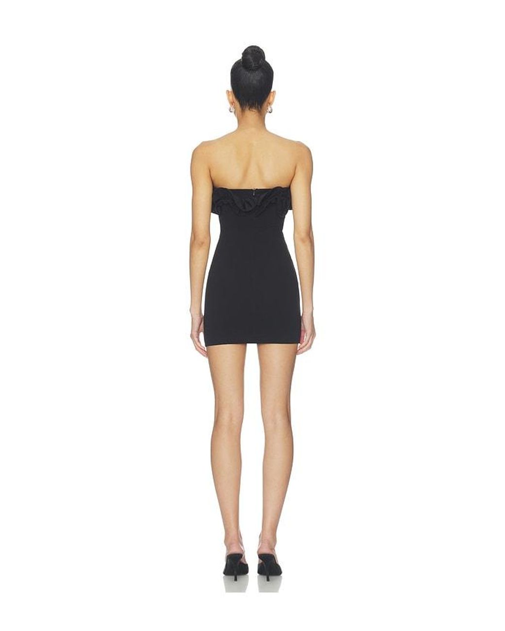MORE TO COME Black Cristina Mini Dress