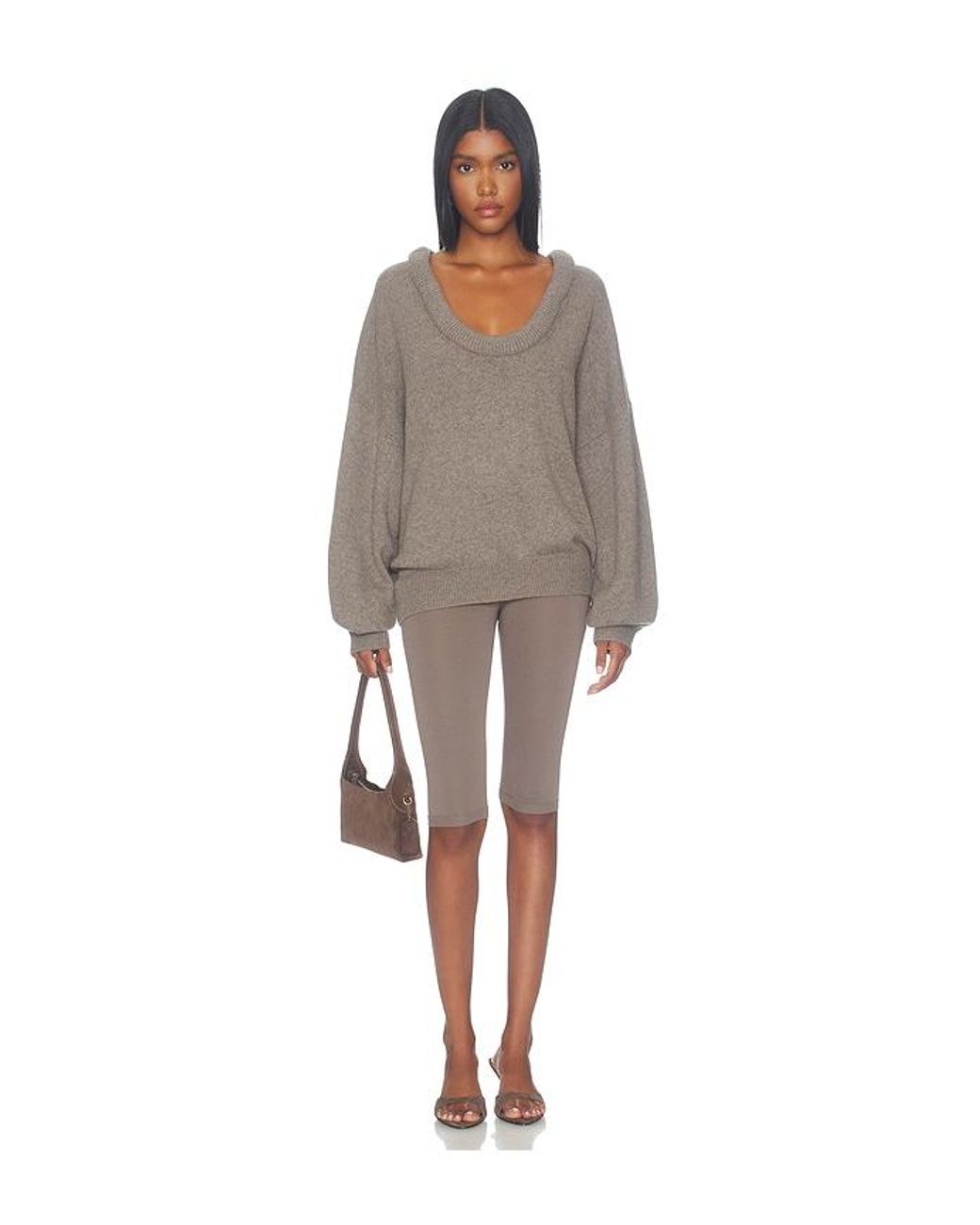 Lisa Yang Brown Doria Sweater