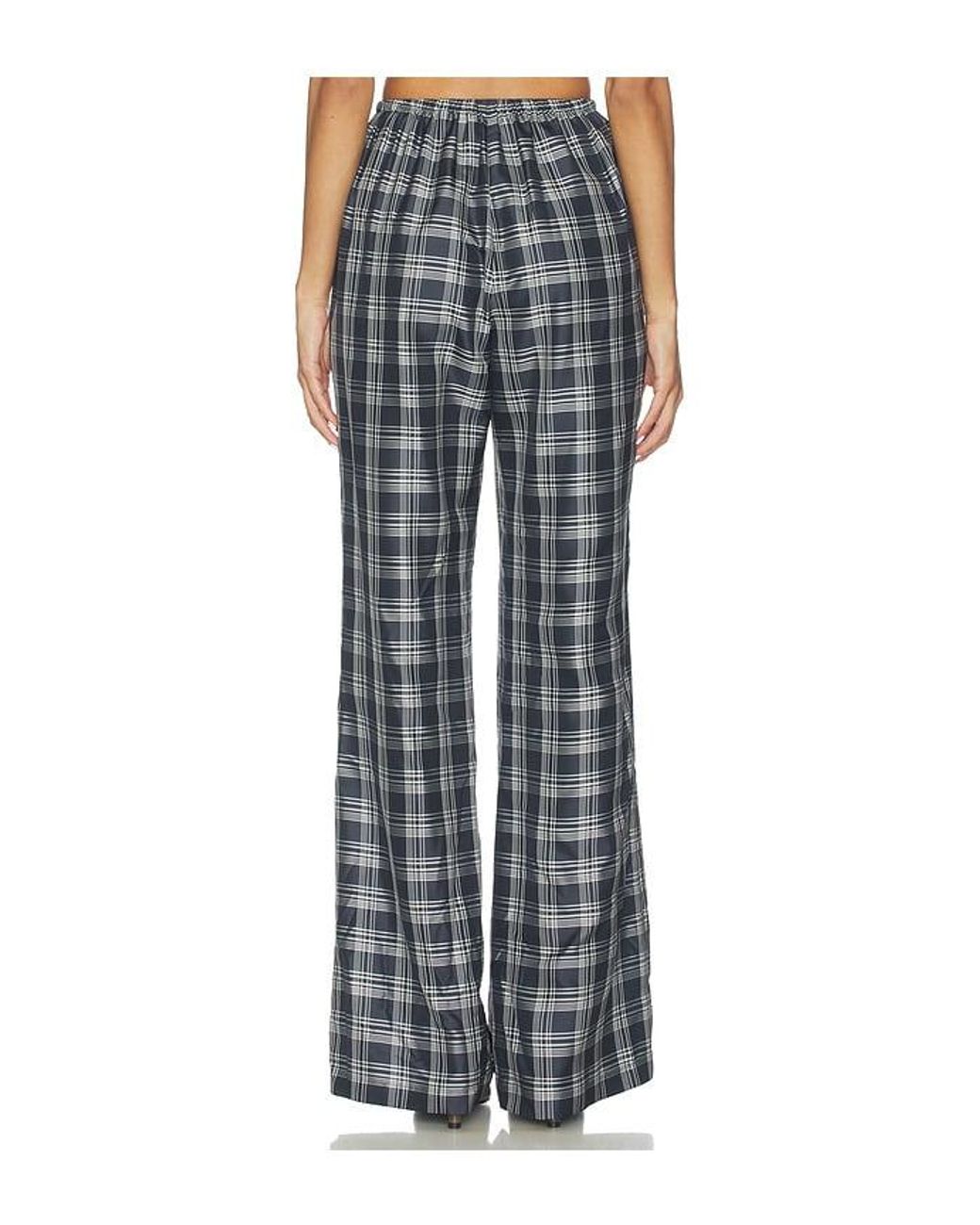 Theory Multicolor Fluid Plaid Pant