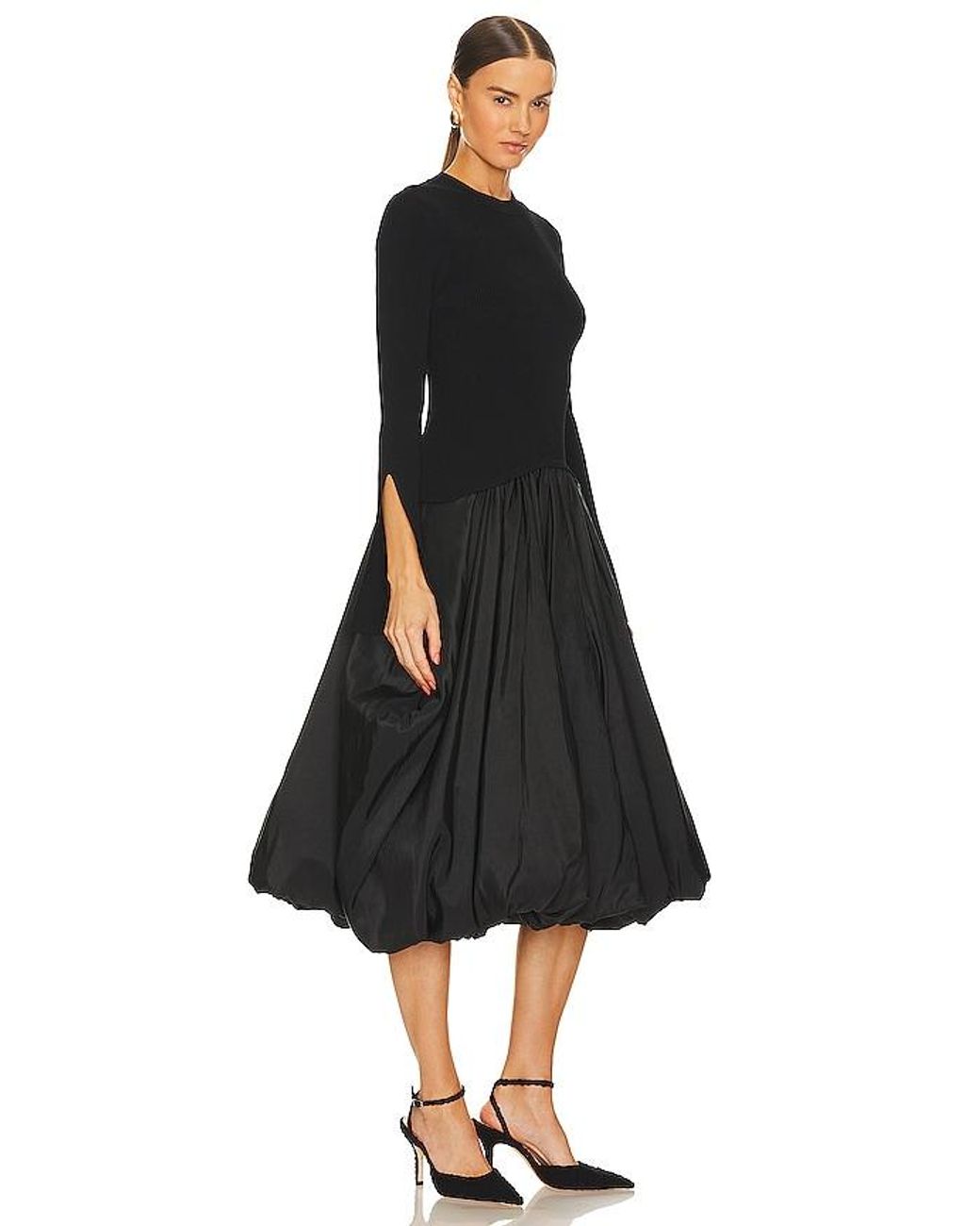 Jonathan Simkhai Black Kenlie Midi Dress
