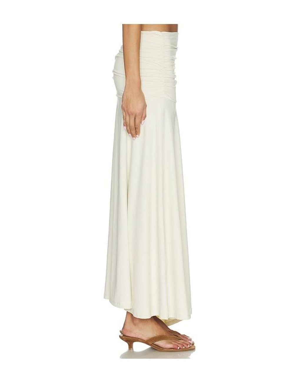 Susana Monaco White Gathered Skirt