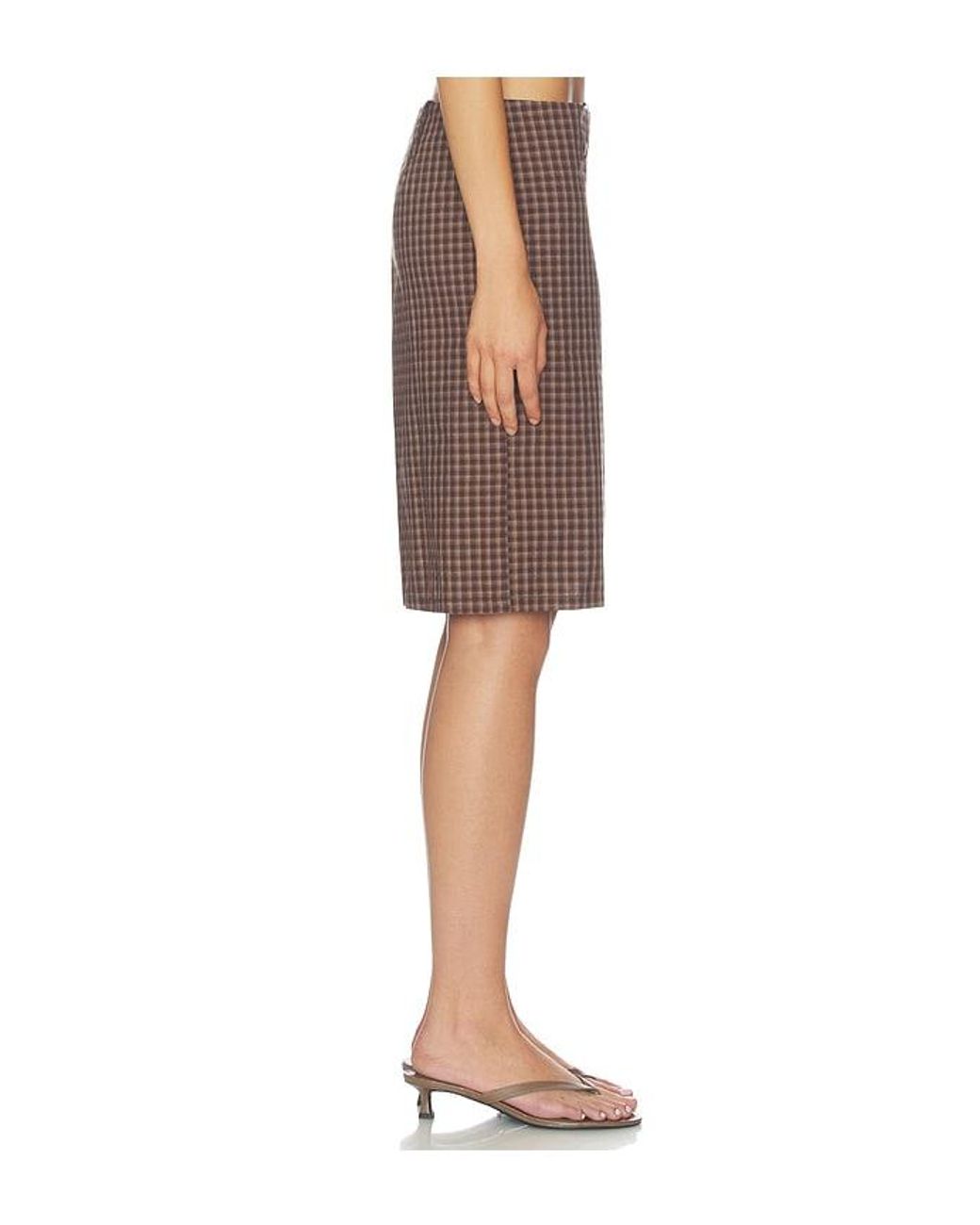 Lioness Brown Play On Midi Skirt