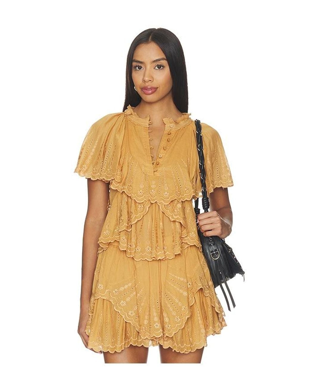 Isabel Marant Orange Lorna Short Sleeve Top