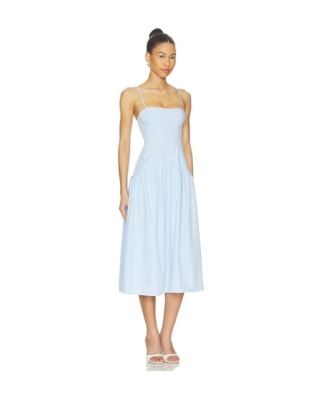 MORE TO COME Blue Margaery Midi Dress