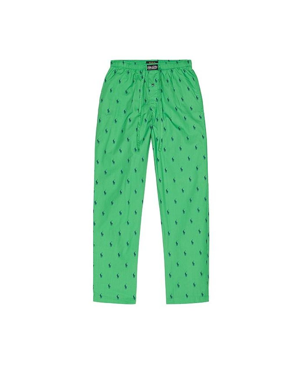Polo Ralph Lauren Green Polo Pony Pajama Pant for men