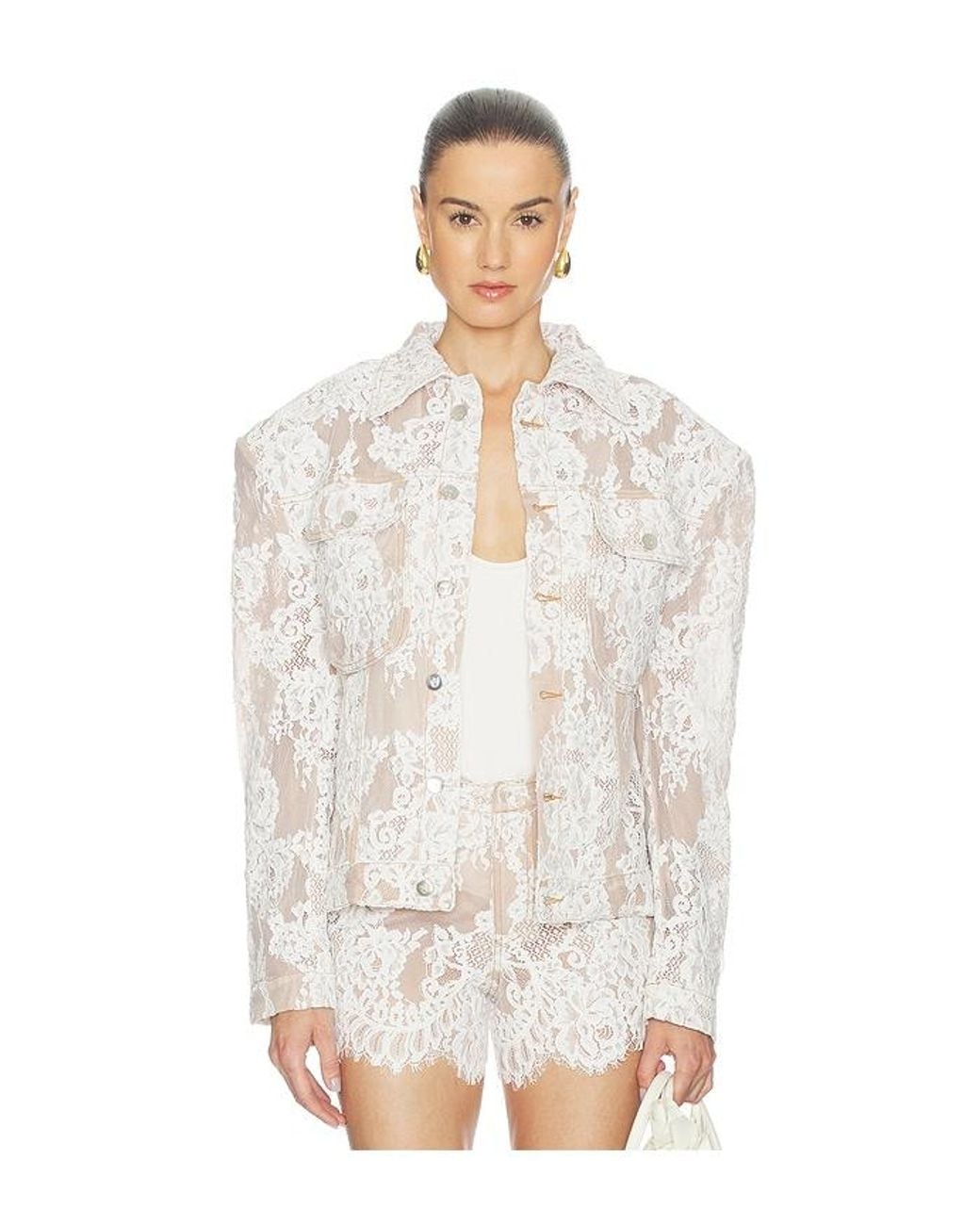 The Dolls House White Chantilly Lace Jacket