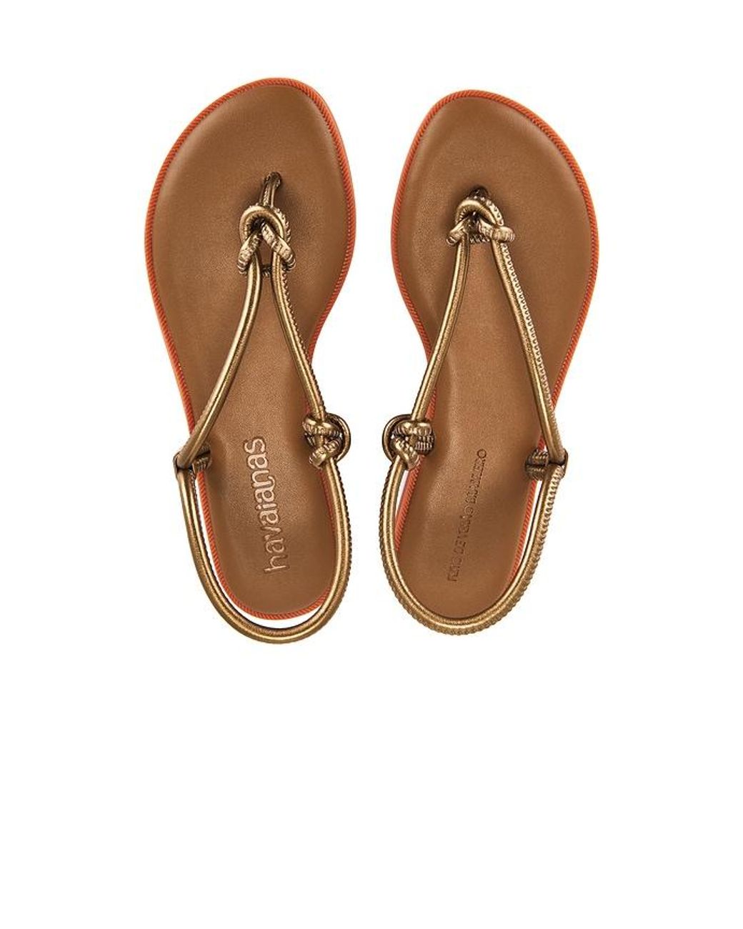 Braun Havaianas Leder Kaufen Sie Braun Havaianas Flatform Loop