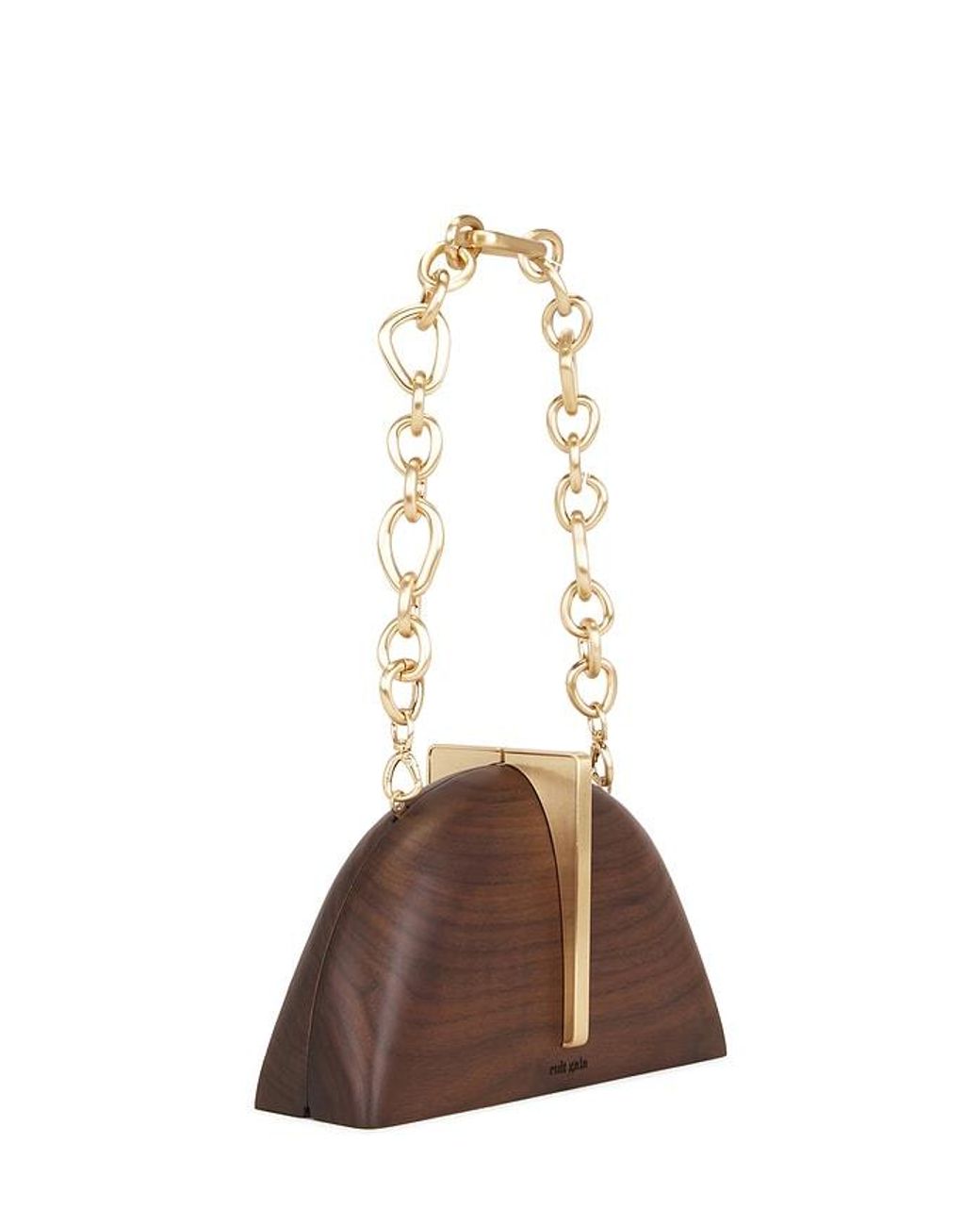 Cult Gaia Brown Laguna Clutch