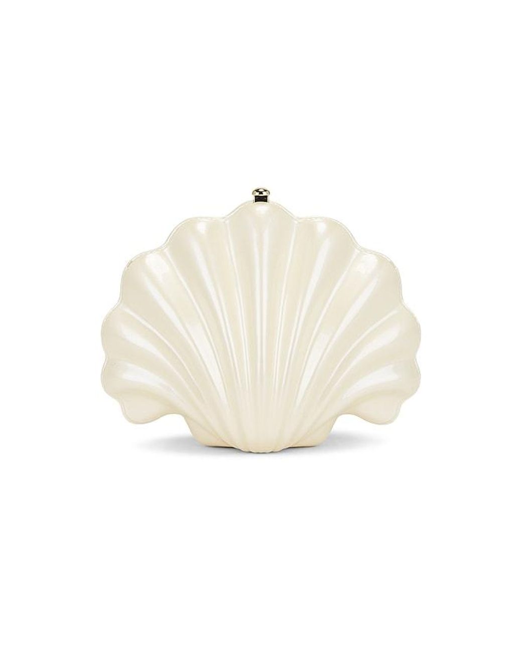 JW PEI White Shell Clutch