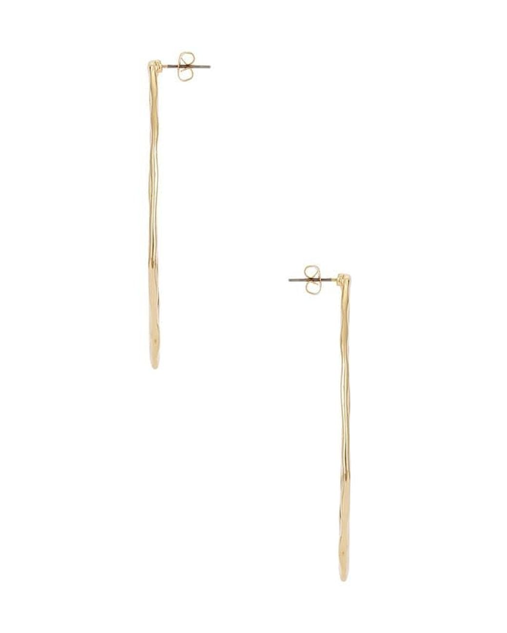Ettika Metallic Hammered Large Oval Earrings