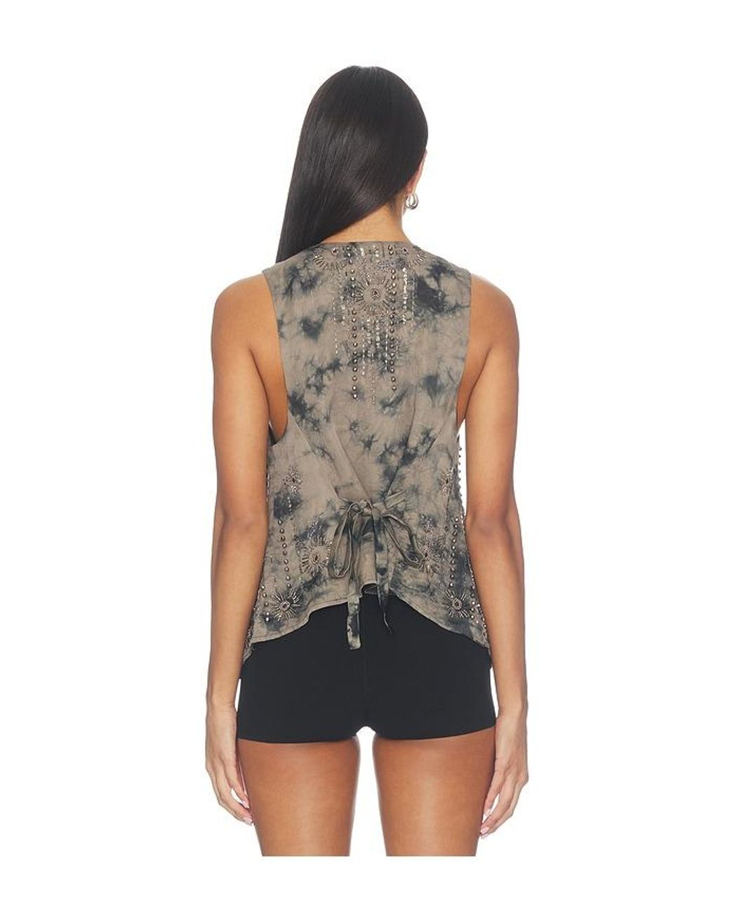 Free People Multicolor Arden Embellished Vest
