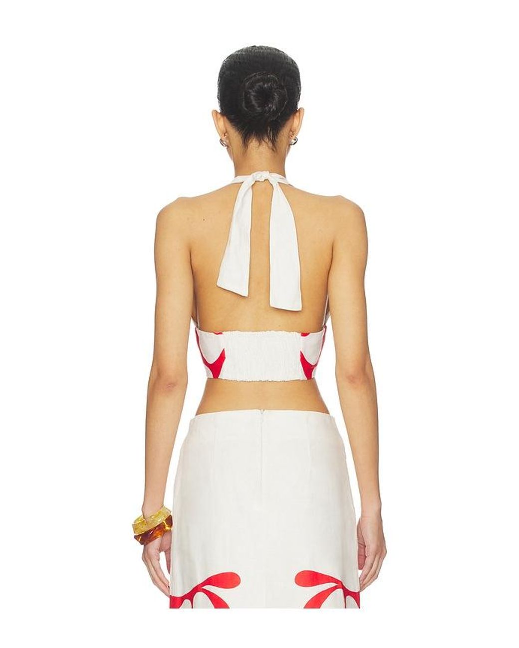 Cala De La Cruz White Olivia Top