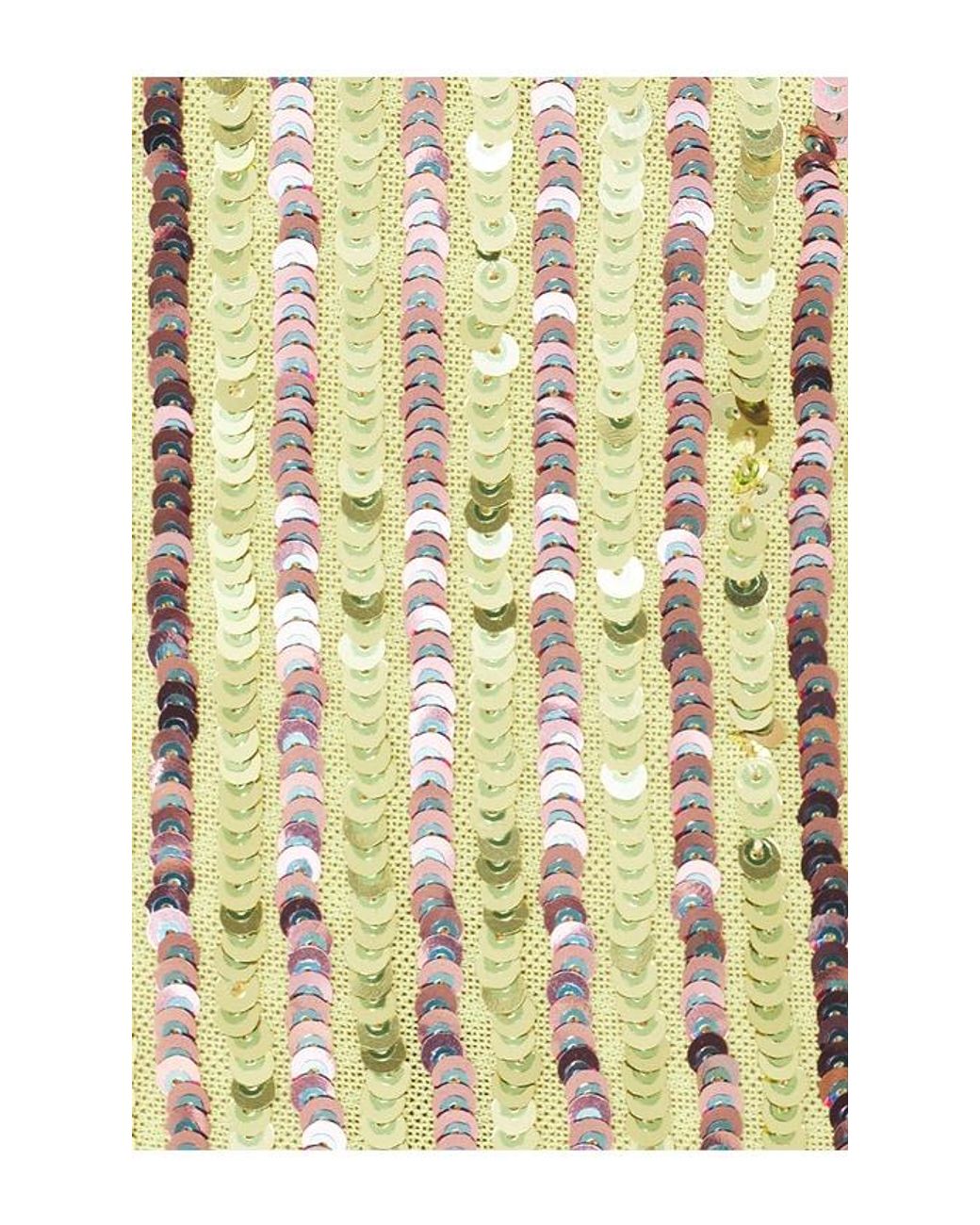 Area Natural Wrapped Sequin Mini Dress