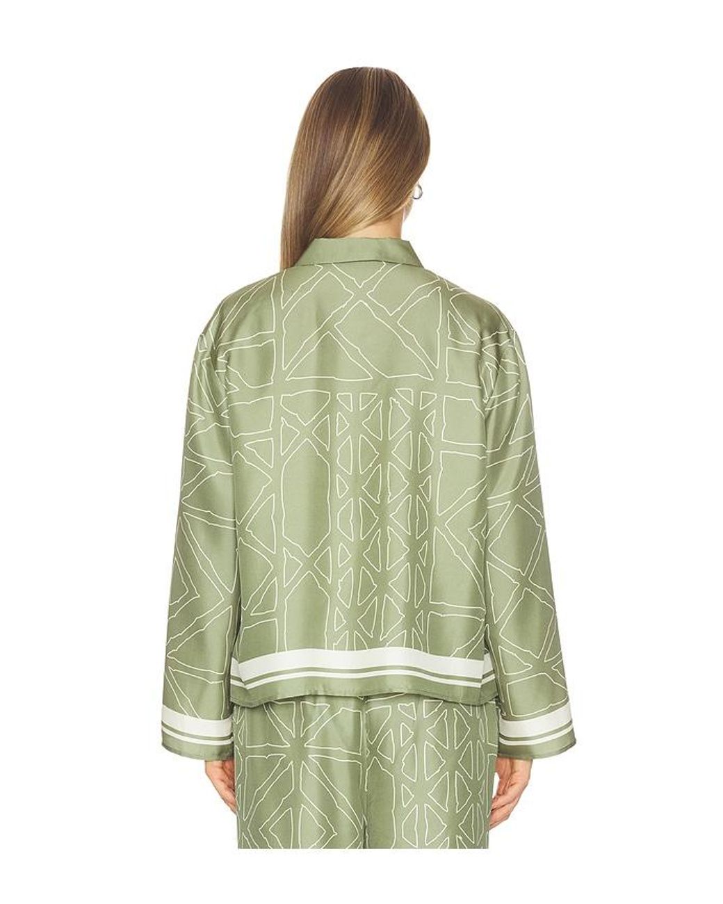 Malbon Green Irena Button Up Shirt