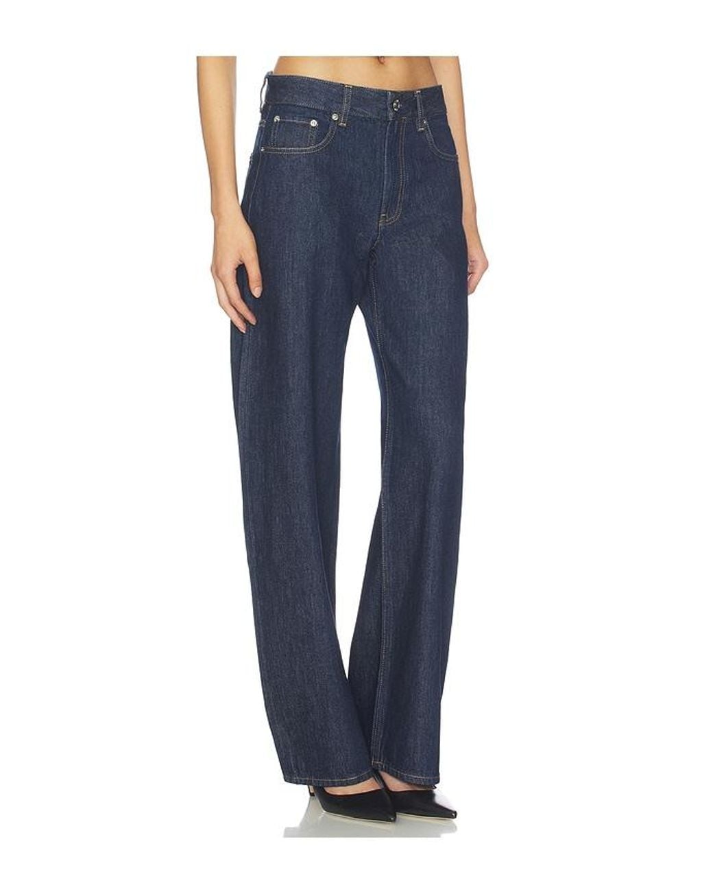Helmut Lang Blue Carrot Wide Leg
