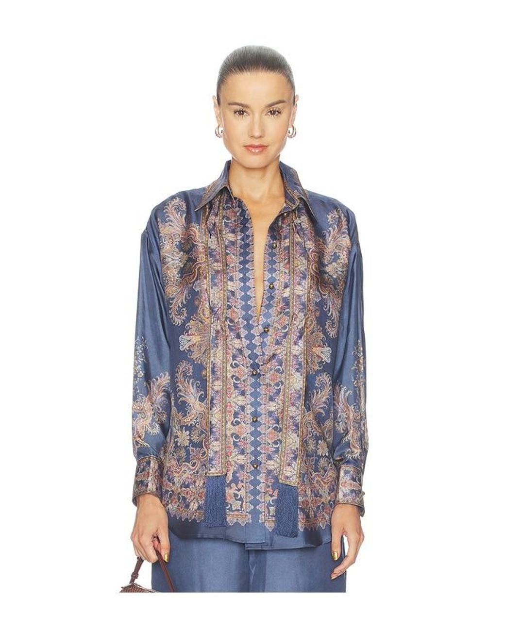 Zimmermann Blue Valiant Relaxed Shirt