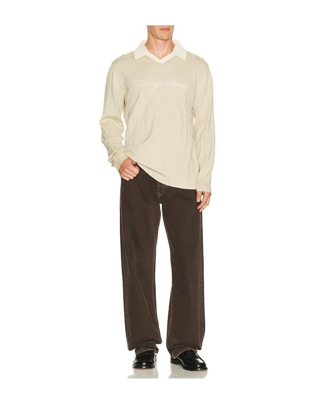 Filling Pieces Natural Knit Football Jersey for men