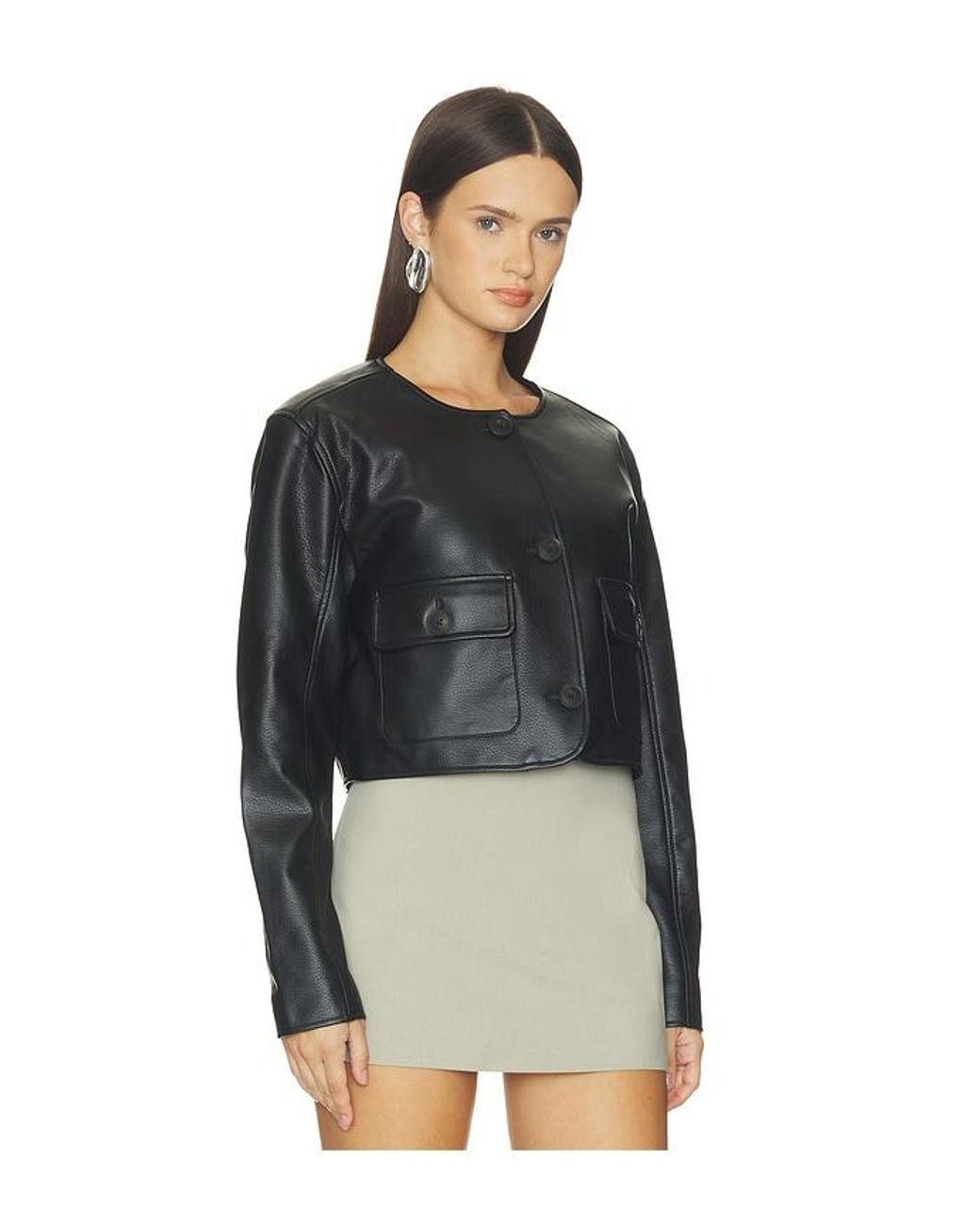 Blank NYC Black Cropped Jacket