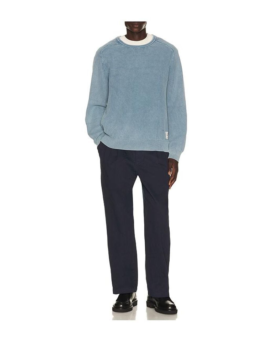 Rhythm Blue Polu Crew Knit Sweater for men