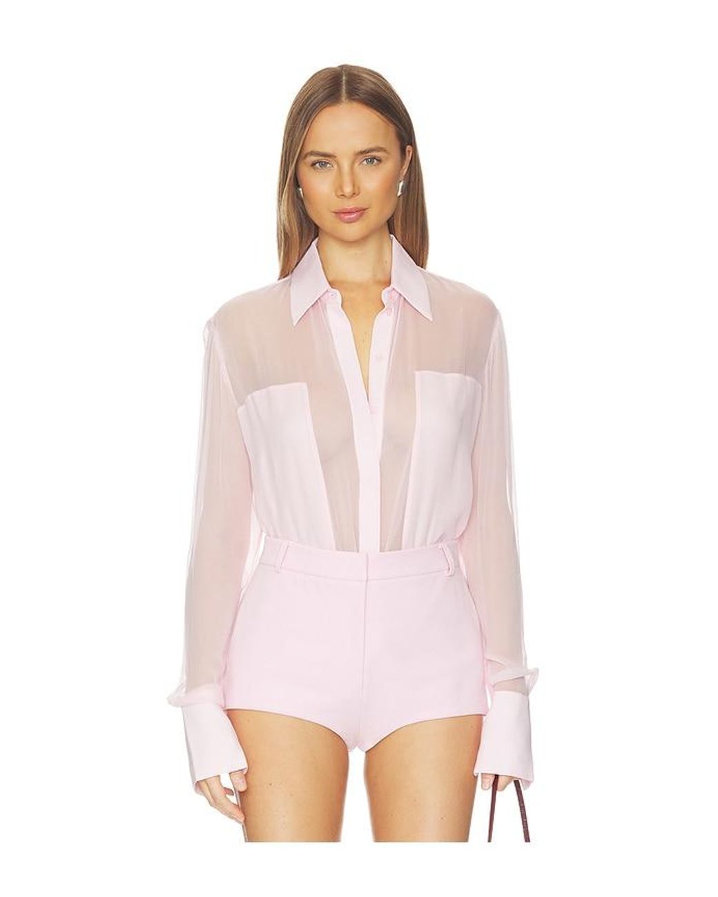 Sans Faff Pink Flore Silk Shirt