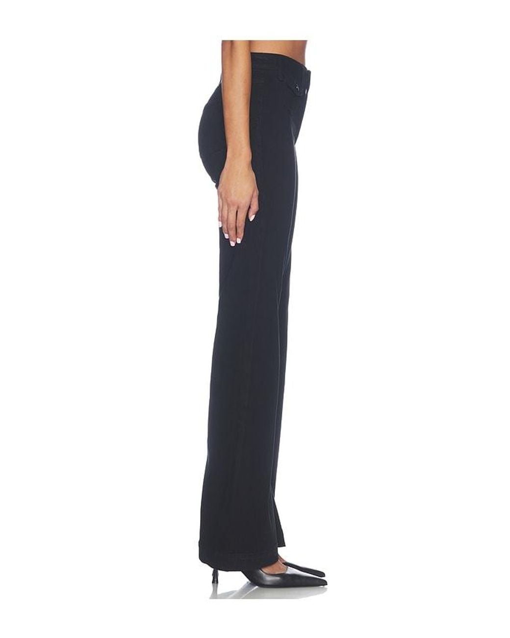 PAIGE Blue Leenah With Mini Patch Pocketstrouser Leg Jeans