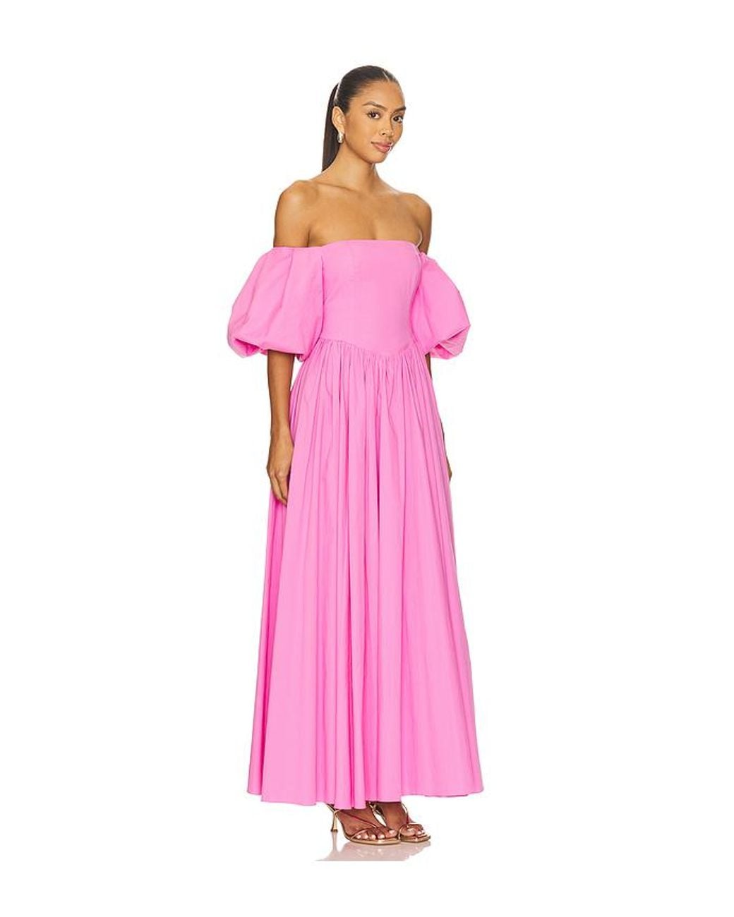 Vestido Largo Christina En Color Rosado Talla (También En S, Xs) Caroline Constas de color Pink