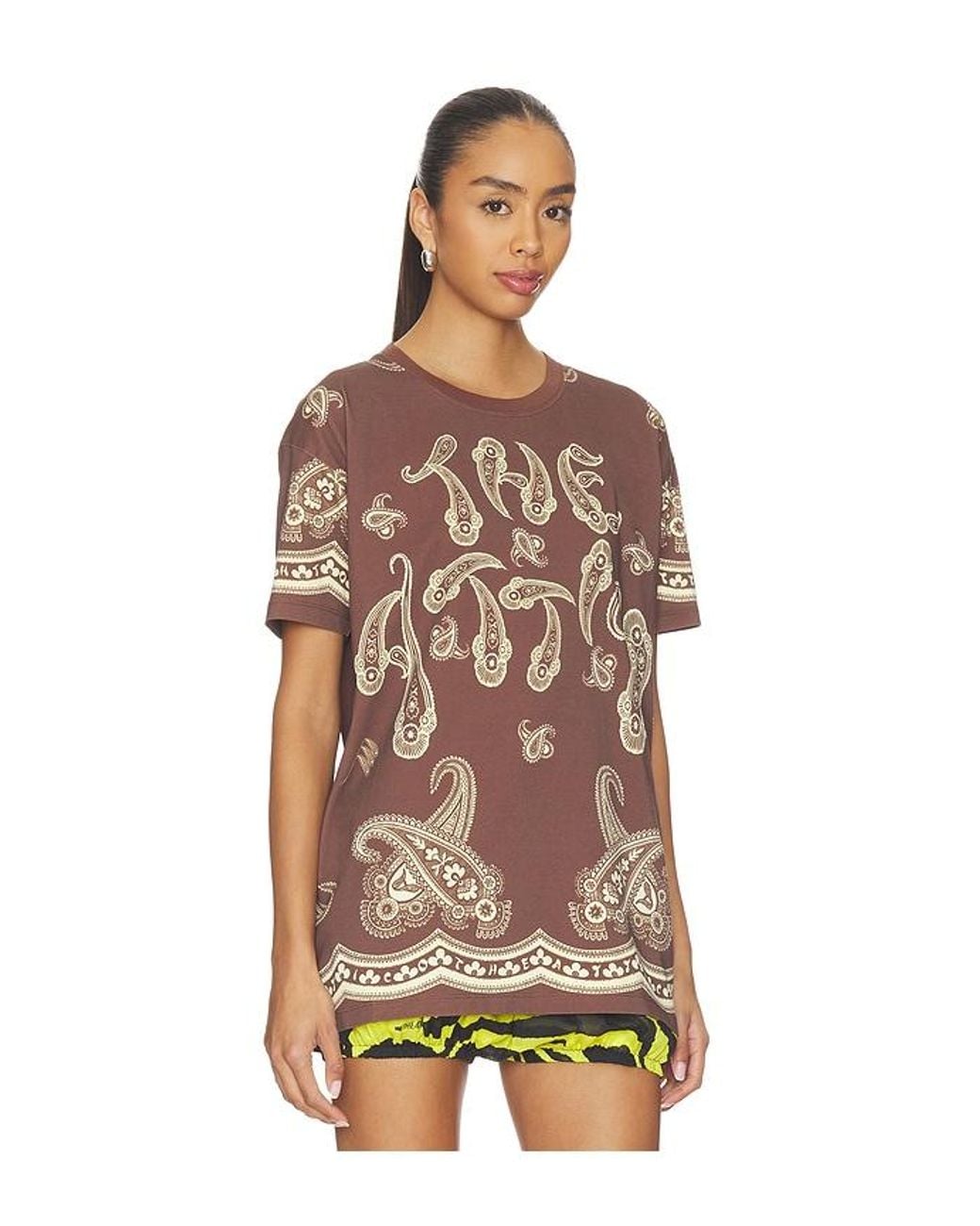 The Attico Multicolor Paisley T-Shirt