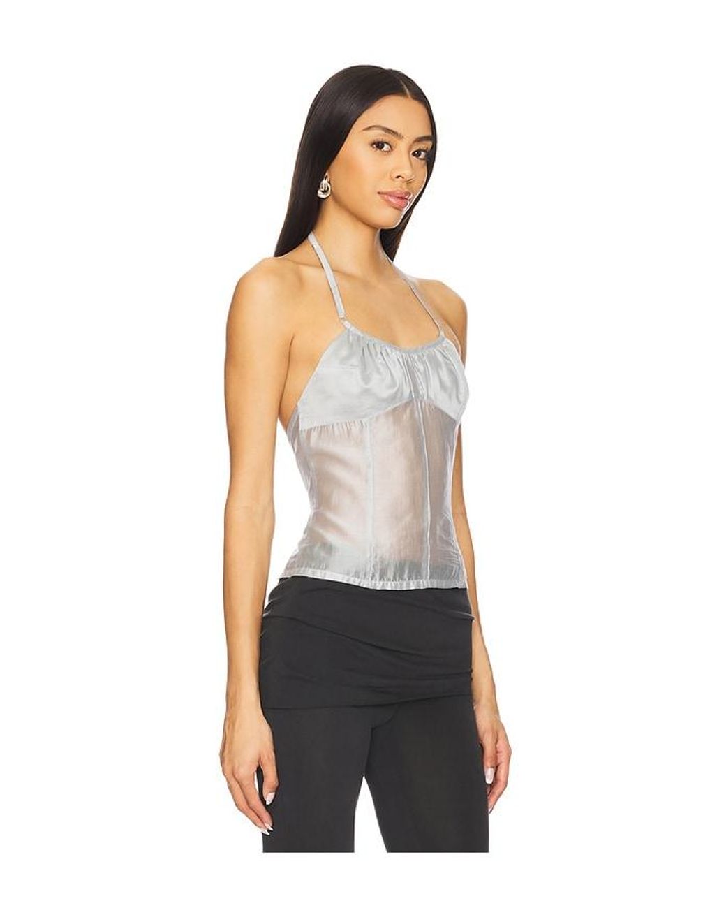 Belle Anna Black Flore Top