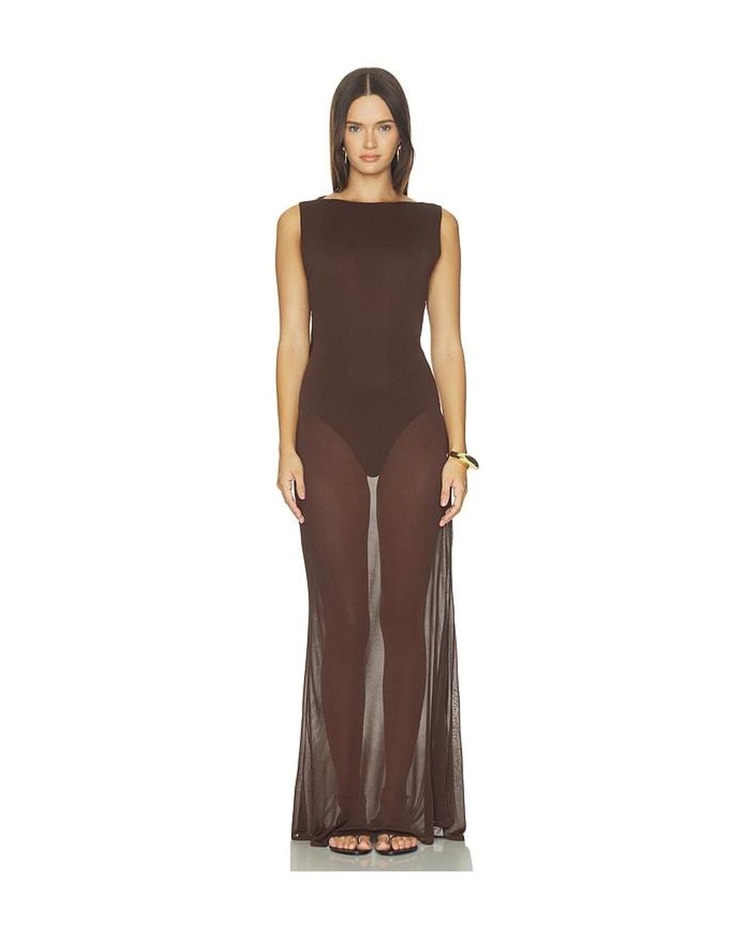 SRG Brown Evan Maxi Dress