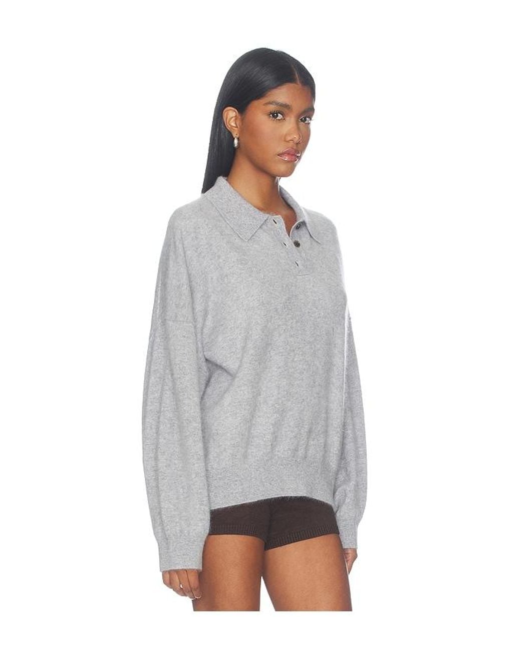 Lisa Yang Gray Valdis Sweater