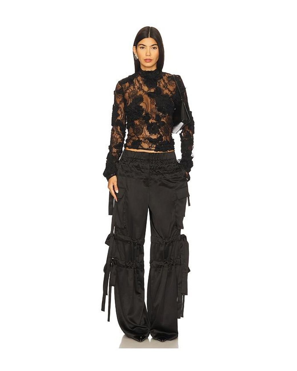 AKNVAS Black Freja Lace Top