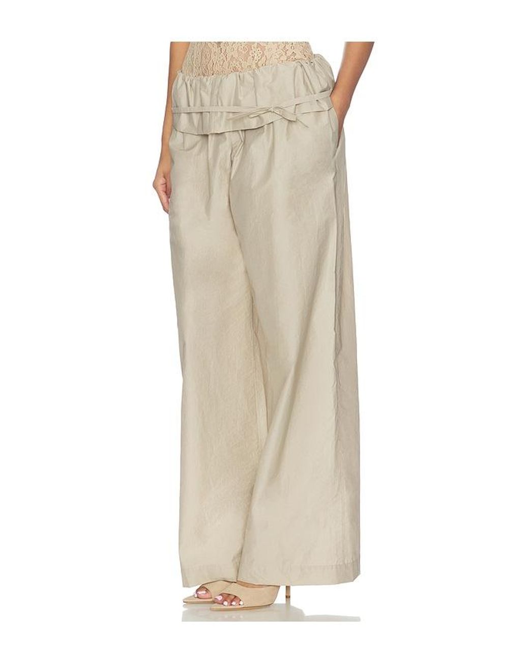 Magda Butrym Natural Wide Leg Pant