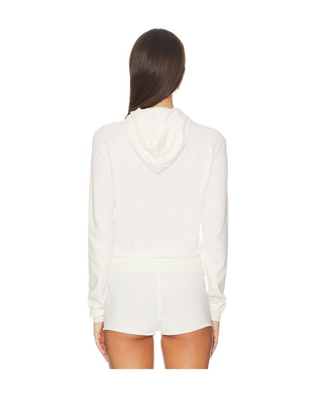geel White Shelly Hoodie