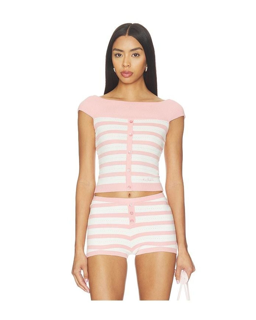 Nana Jacqueline Pink Paola Knit Top