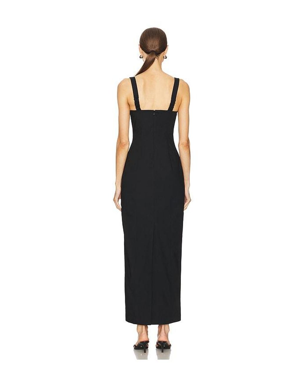 L'academie Black Renia Maxi Dress