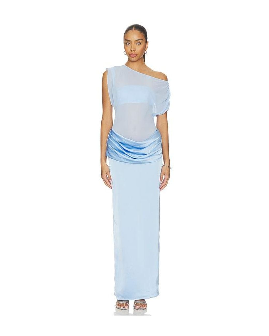 Amanda Uprichard Blue X Revolve Olandria Midi Dress