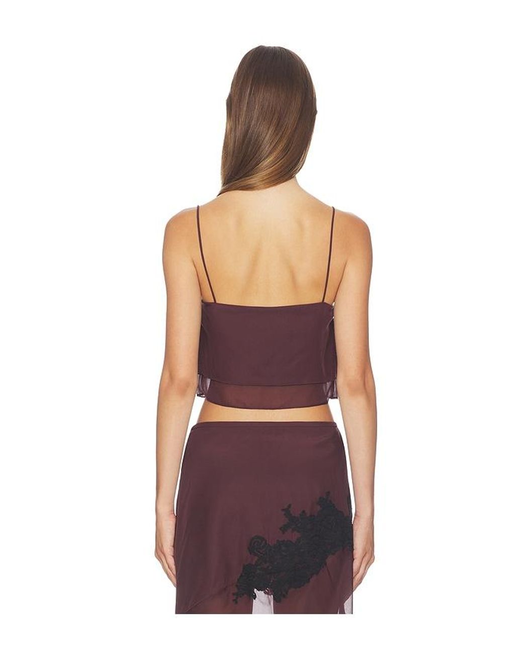 Sir Red Noria Cropped Cami Top