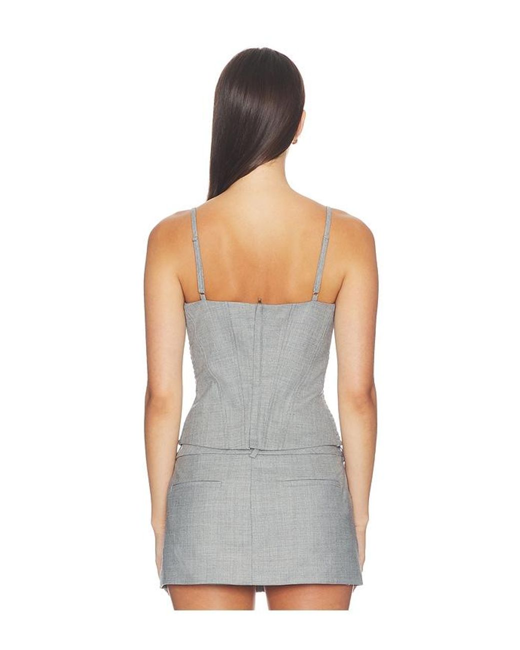Amanda Uprichard Gray Valerie Top