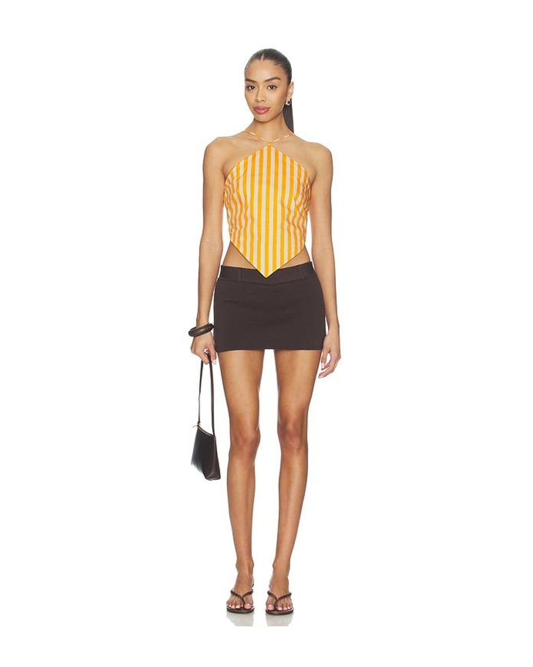 Simon Miller Multicolor Kit Poplin Tie Top