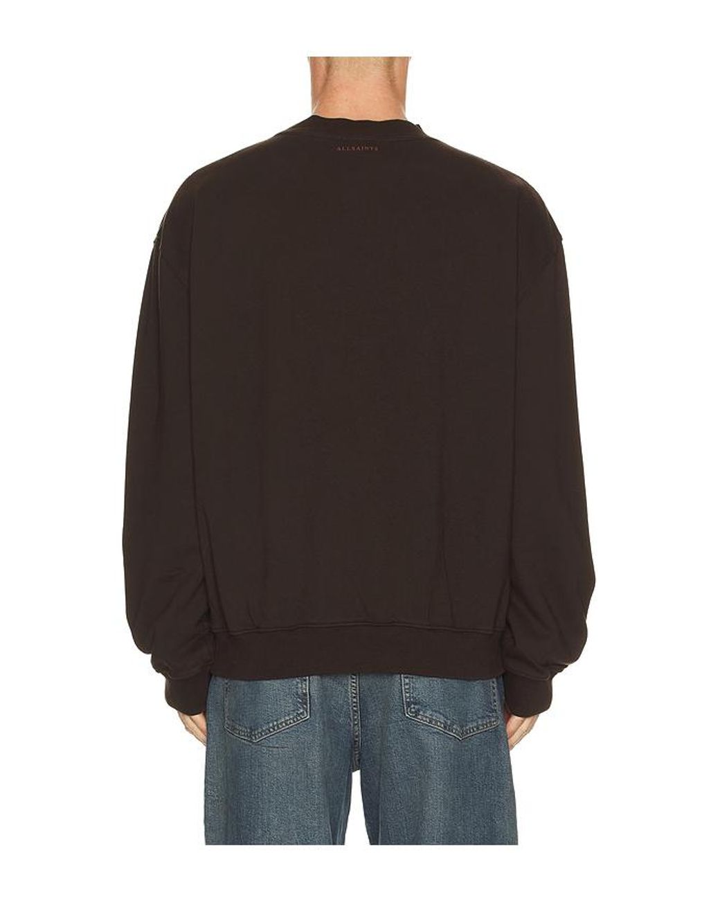 AllSaints Black Icon Crew Neck Sweatshirt for men