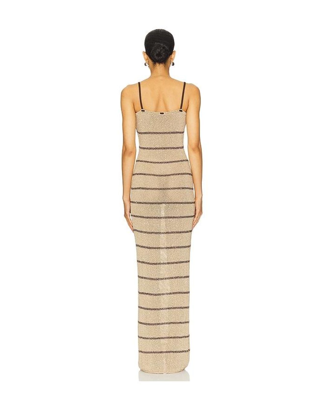 Asta Resort Metallic Celeste Maxi Dress