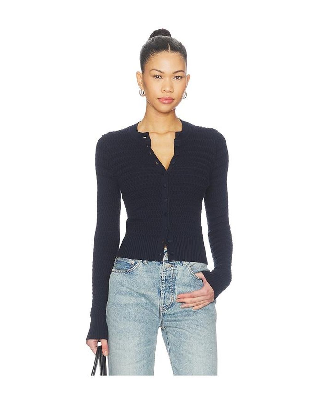 Proenza Schouler Blue Marci Cardigan