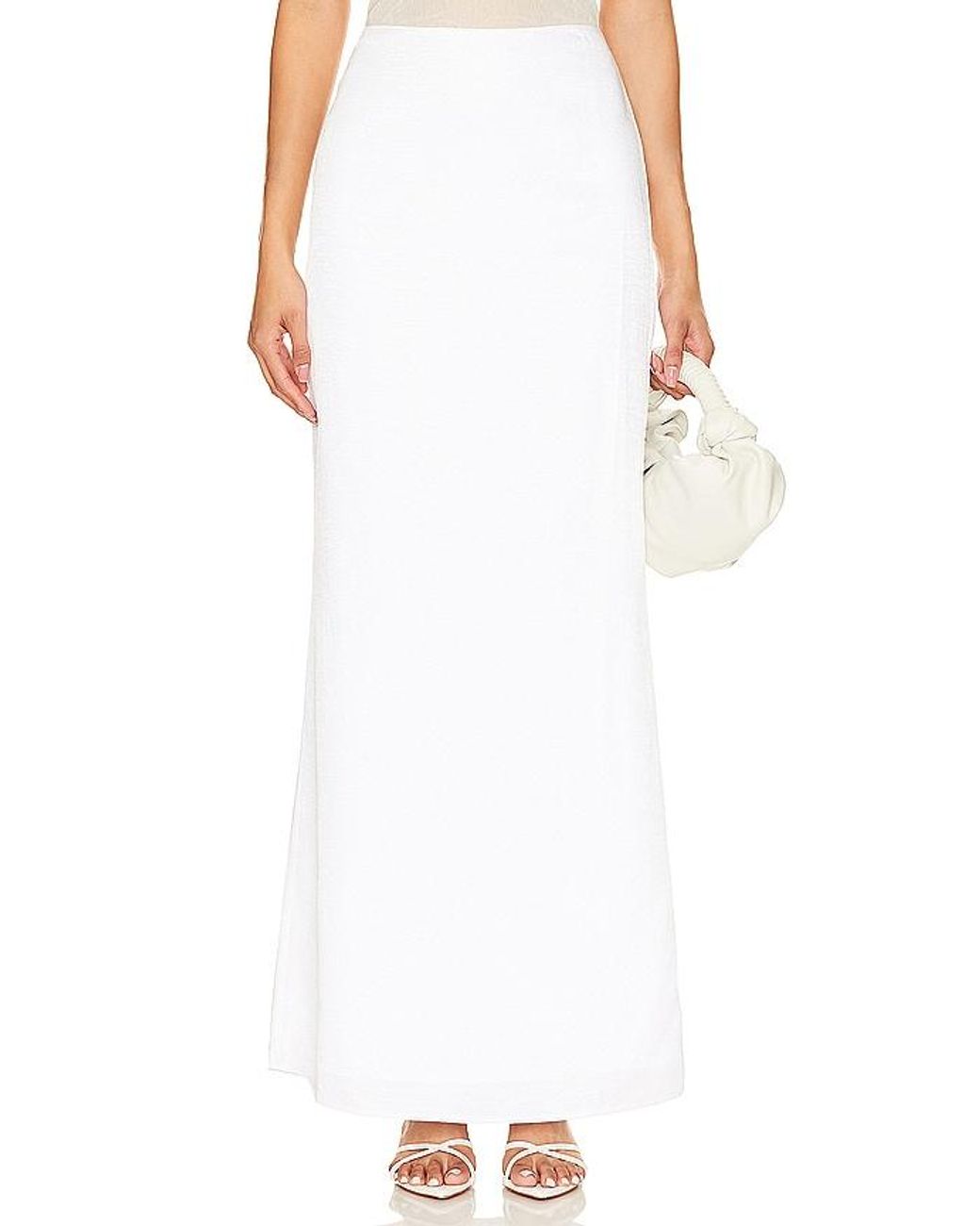 Lovers + Friends White Cosima Maxi Skirt