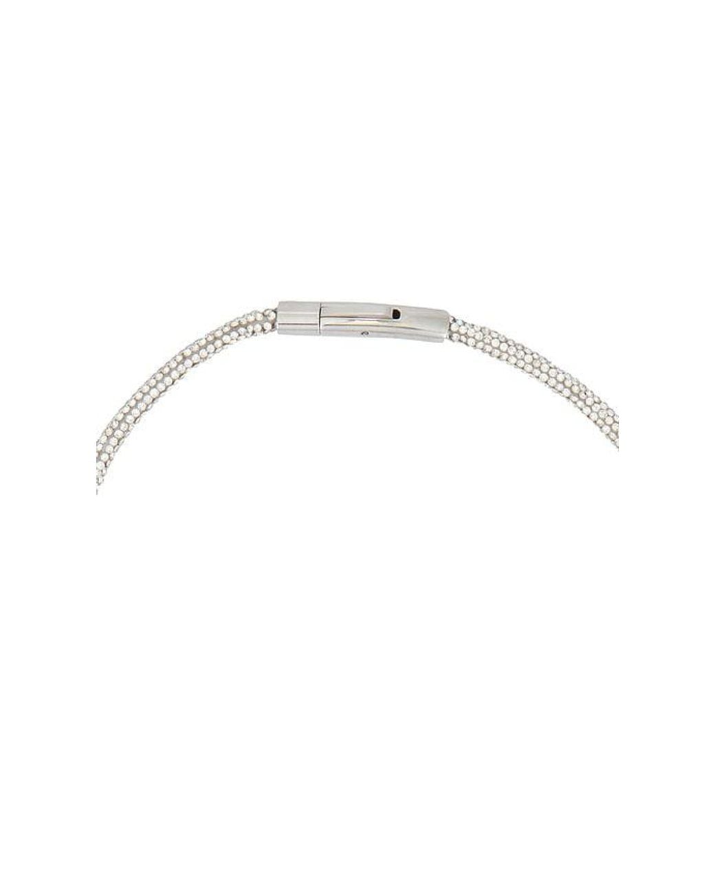 Area Metallic Crystal Knot Necklace