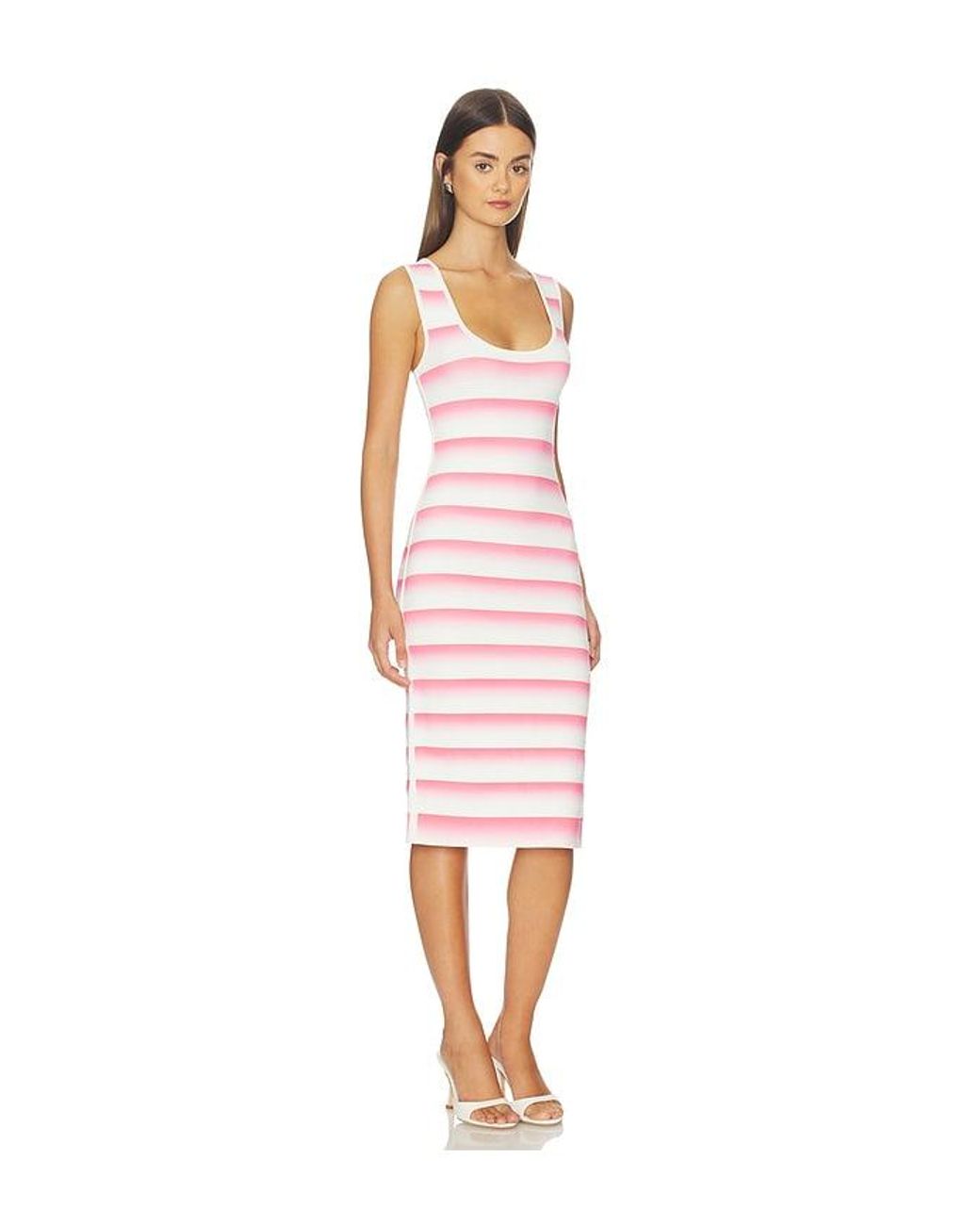 Hervé Léger Pink The Clea Midi Dress
