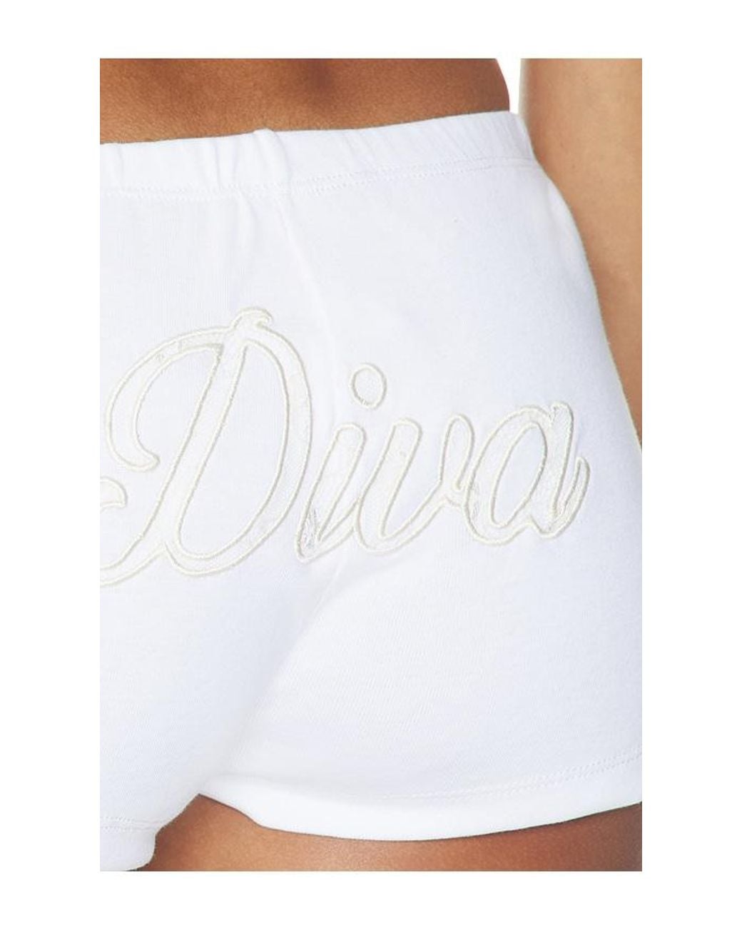 Frankie's Bikinis White X Devon Lee Carlson Paulina Cotton Shorts