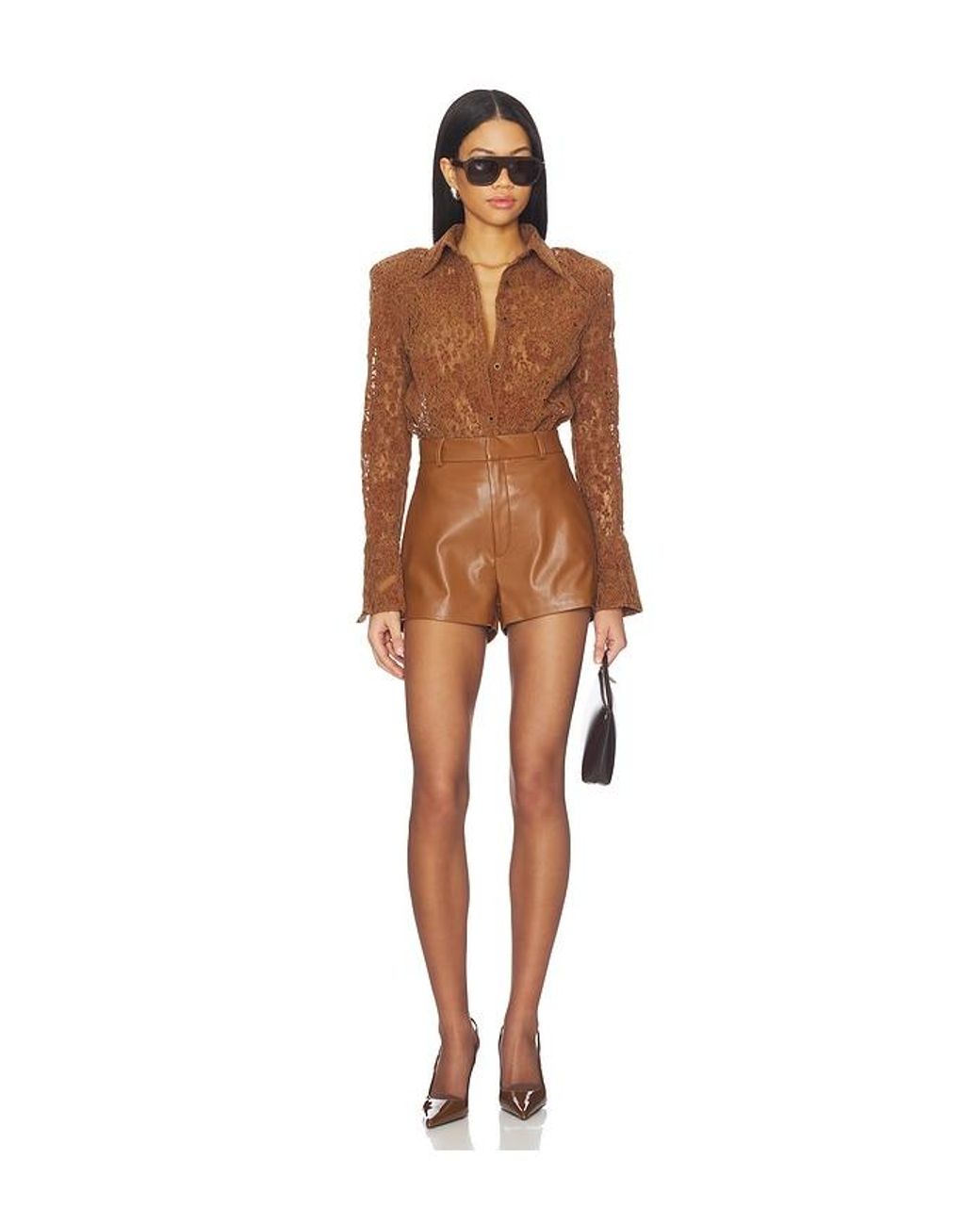 NonChalant Label Brown Eliza Top