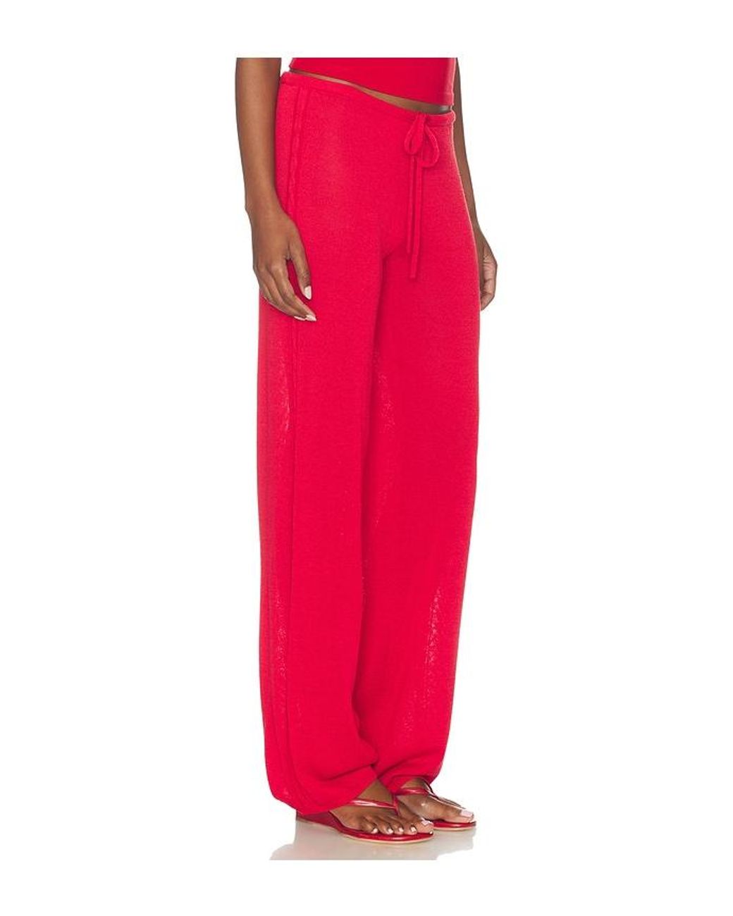 Frankie's Bikinis Red X Jennie Ela Knit Pant